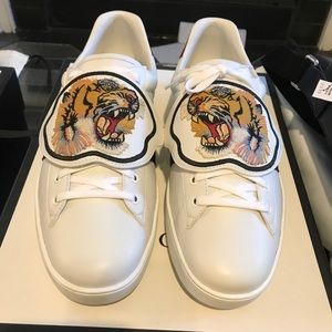 Gucci Ace Classic with Tiger Patches